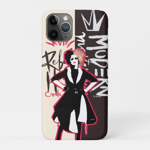 Cruella  Rebel Heart _ Modern Masterpiece iPhone 11 Pro Case
