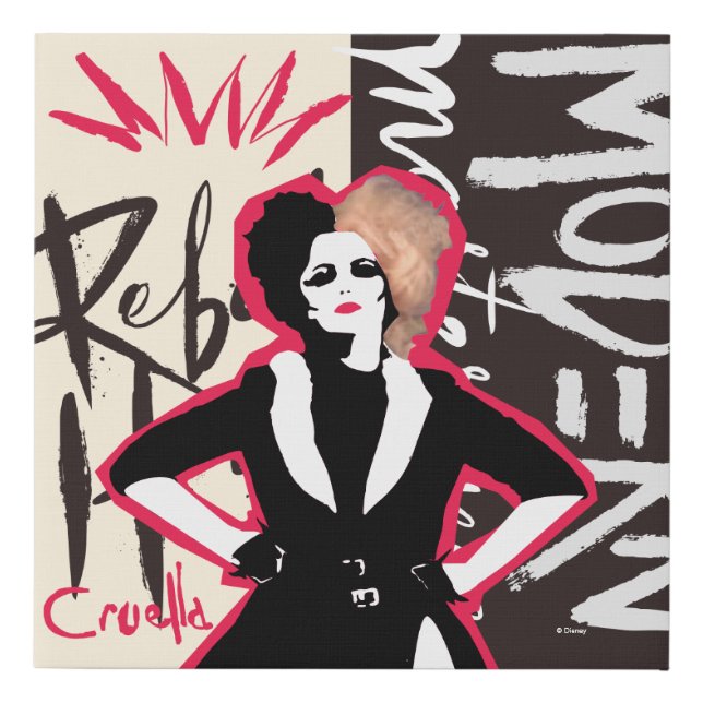Cruella | Rebel Heart - Modern Masterpiece Faux Canvas Print (Front)