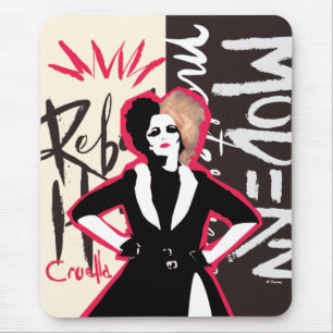 Cruella Rebel Heart - Modern Masterpiece Mouse Pad