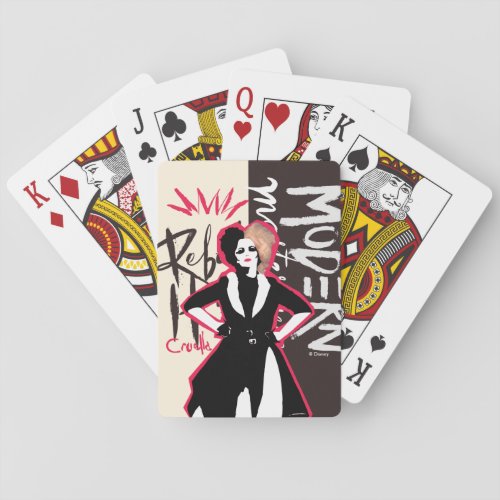 Cruella  Rebel Heart _ Modern Masterpiece Playing Cards