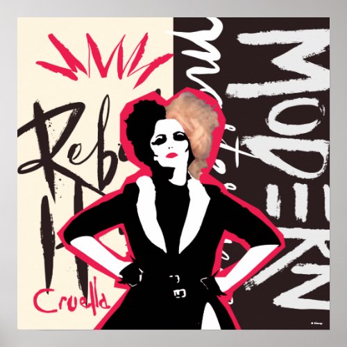 Cruella  Rebel Heart _ Modern Masterpiece Poster