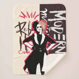 Cruella   Rebel Heart - Modern Masterpiece Sherpa Blanket