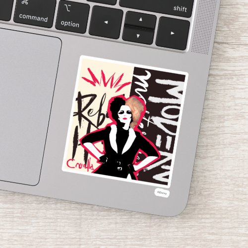 Cruella  Rebel Heart _ Modern Masterpiece Sticker