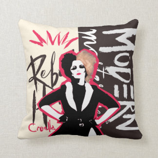 Cruella | Rebel Heart - Modern Masterpiece Throw Pillow
