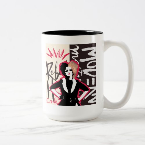 Cruella  Rebel Heart _ Modern Masterpiece Two_Tone Coffee Mug