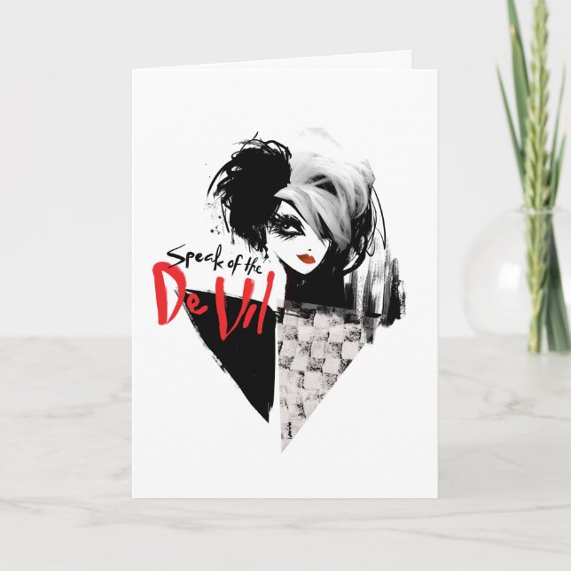 Cruella | Speak of the De Vil Diamond Collage Card (Front)