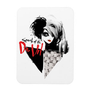 Cruella   Speak of the De Vil Diamond Collage Magnet