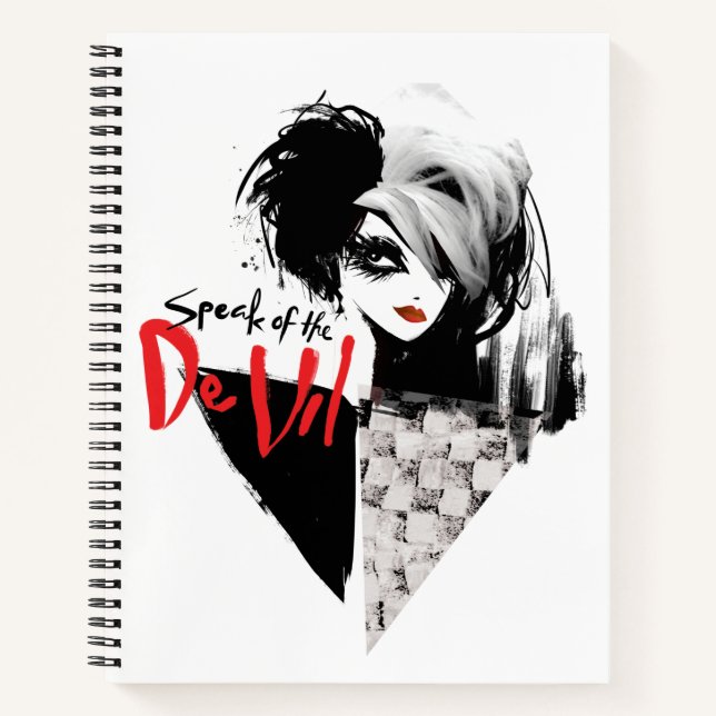 Cruella | Speak of the De Vil Diamond Collage Notebook (Front)