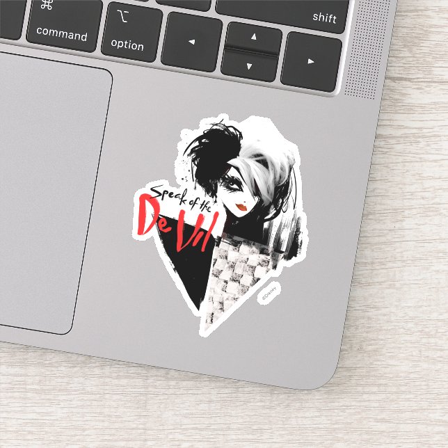 Cruella | Speak of the De Vil Diamond Collage Sticker (Detail)
