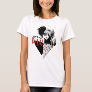 Cruella Speak of the De Vil Diamond Collage T-Shirt