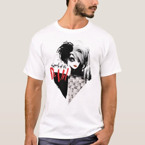 Cruella  Speak of the De Vil Diamond Collage T_Shirt