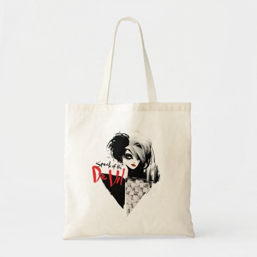 Cruella  Speak of the De Vil Diamond Collage Tote Bag
