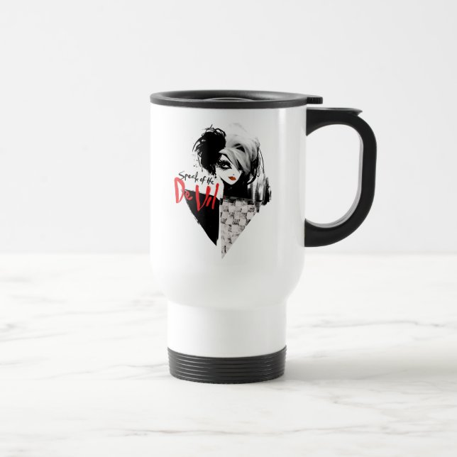 Cruella | Speak of the De Vil Diamond Collage Travel Mug (Right)