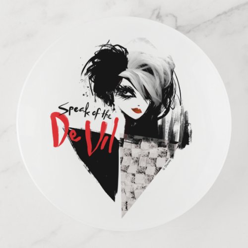 Cruella  Speak of the De Vil Diamond Collage Trinket Tray