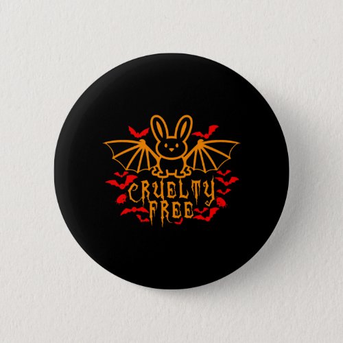 Cruelty free halloween party button