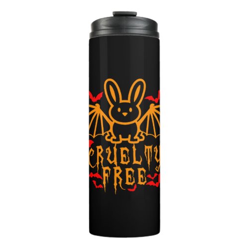 Cruelty free halloween party thermal tumbler