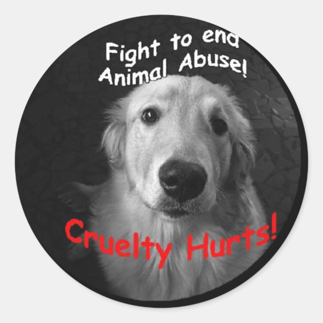 Cruelty Hurts Sticker (Front)