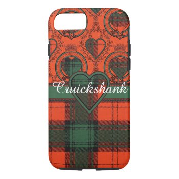 Cruickshank Clan Plaid Scottish Kilt Tartan Iphone 8/7 Case by TheTartanShop at Zazzle