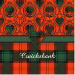 Cruickshank clan Plaid Scottish kilt tartan Statuette<br><div class="desc">The real Scottish tartan. The Cruickshank family uses the Stewart of Atholl tartan.</div>