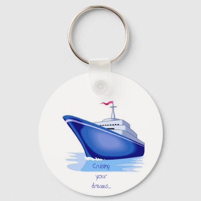 cruise1, Just cruisin' - Customized Keychain (Front)