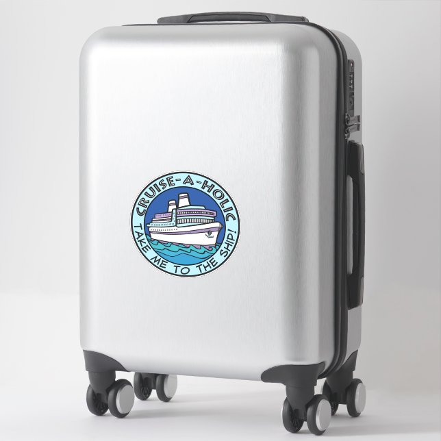 Cruise-A-Holic Sticker (Suitcase)
