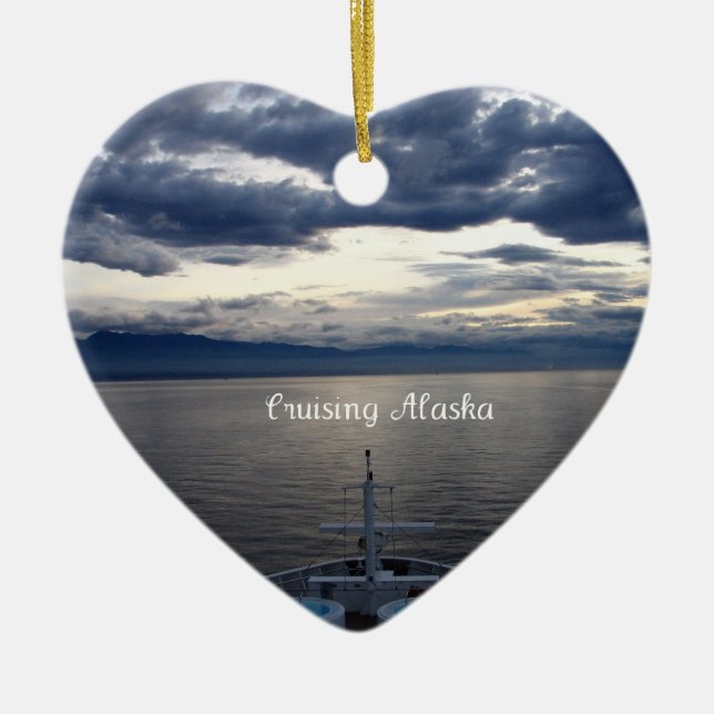 Cruise Alaska Ceramic Ornament (Front)
