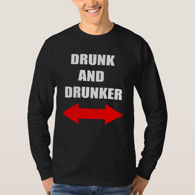 Cruise Alcohol Drinking Drunk and Drunker T-Shirt (Front)