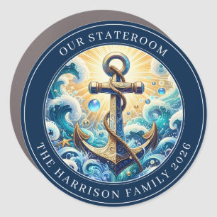 Cruise Anchor Decor Door Personalized Magnet
