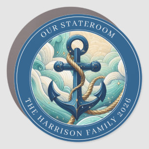 Cruise Anchor Decor Door Personalized Magnet