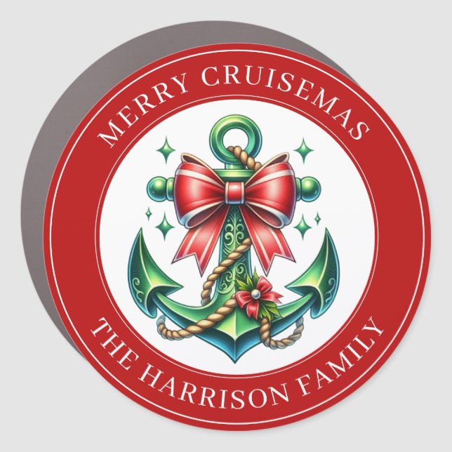 Cruise Anchor Decor Door Personalized Magnet (Front)