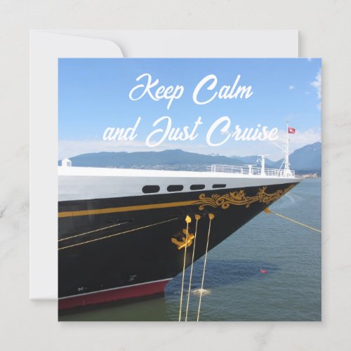 Cruise and Keep Calm 