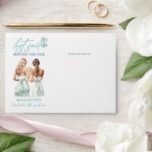 Cruise Bachelorette Last Sail before the Veil Envelope