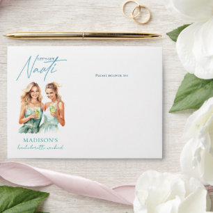 Cruise Bachelorette Let's get Nauti Envelope