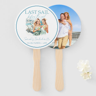 Cruise Bachelorette Party Personalized Photo Hand Fan