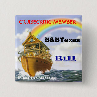 Cruise badge pinback button