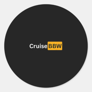 Cruise Bbw - Y Cruising Bon Voyage Gifts Classic Round Sticker