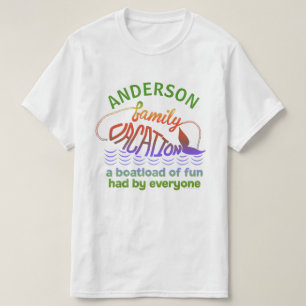 Cruise Beach Family Vacation Funny Custom Name T-Shirt