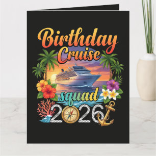 Cruise Birthday Party Vacation Card