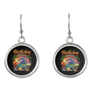 Cruise Birthday Party Vacation Earrings