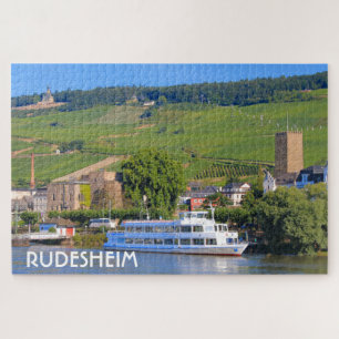 Cruise boat, Rudesheim, Germany Jigsaw Puzzle