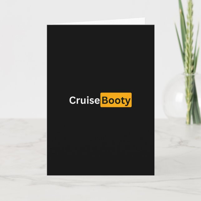 Cruise Booty - Y Cruising Bon Voyage Gifts  Card (Front)