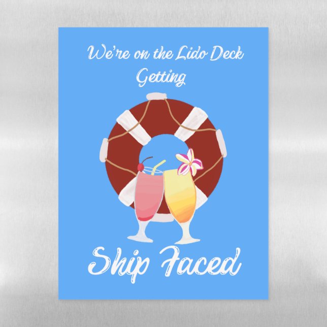 Cruise Cabin Door Magnet Magnetic Dry Erase Sheet (Vertical)