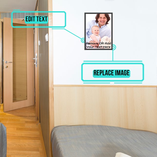 Cruise Cabin Magnetic Wall Art Vertical XXL Magnet (With it's magnetic backing it will stick to most cruise cabin metal walls)