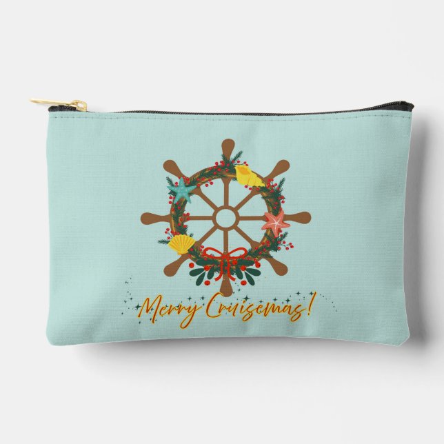 Cruise Christmas Nautical Accessory Pouch (Front)