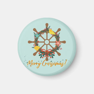 Cruise Christmas Nautical Magnet