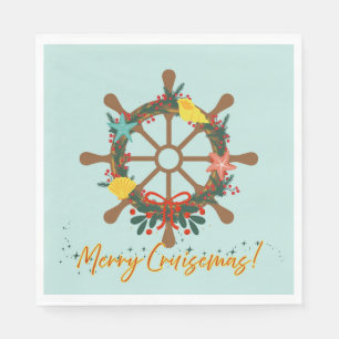 Cruise Christmas Nautical Napkins