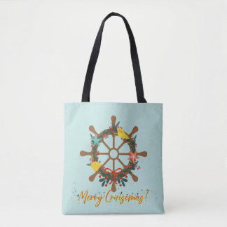 Cruise Christmas Nautical Tote Bag