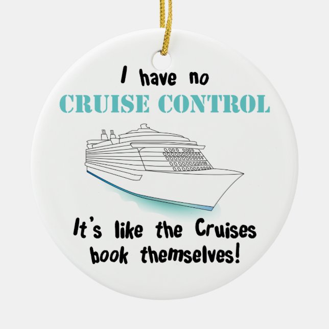 Cruise Control Ceramic Ornament (Front)