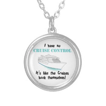 Cruise Control Silver Plated Necklace by addictedtocruises at Zazzle