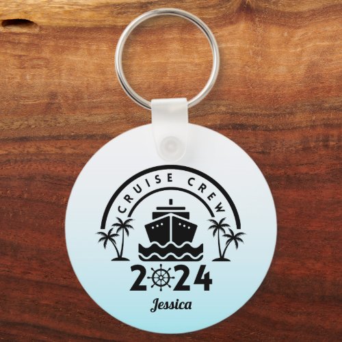 Cruise crew 2024 keepsake birthday family reunion keychain